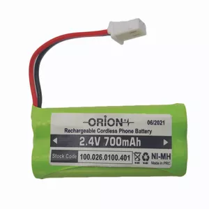 باتری تلفن بی سیم اوریون مدل 2.4V 700mAh