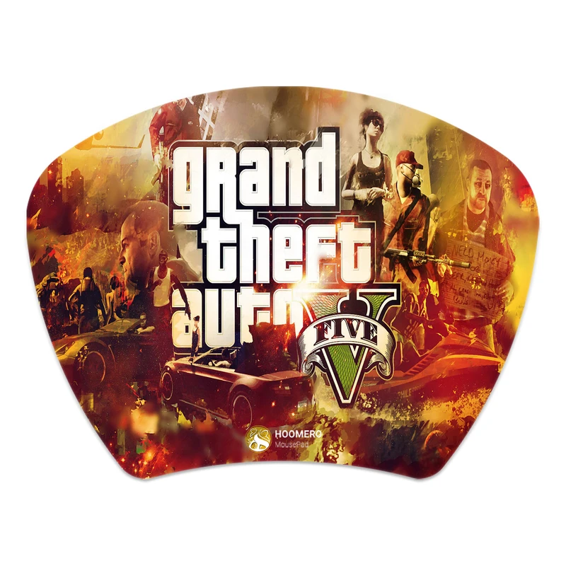 ماوس پد هومرو مدل MC409 طرح بازی جی تی ای GTA