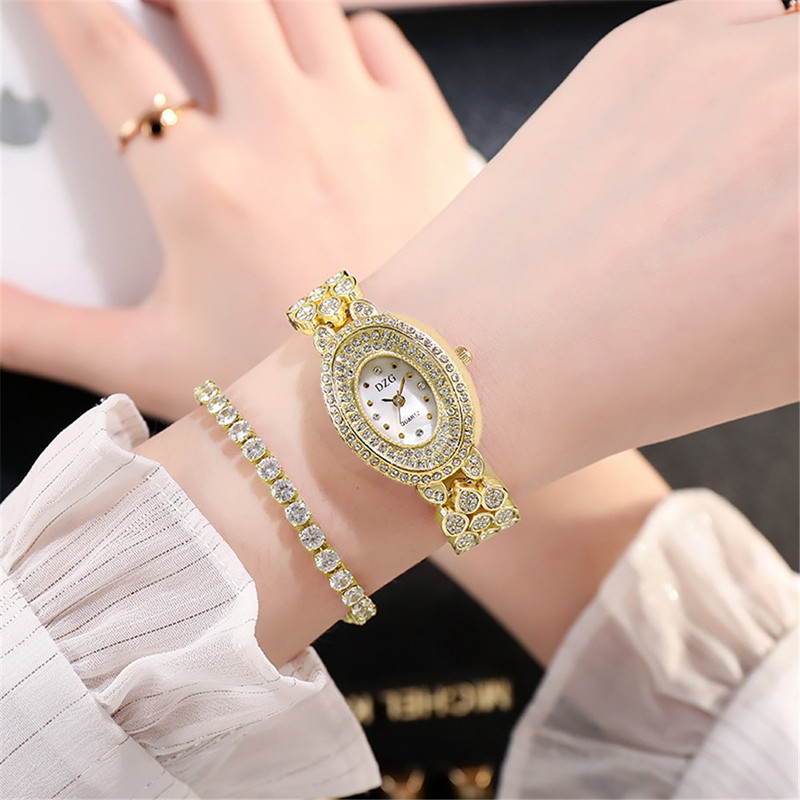 ساعت مچی عقربه ای زنانه مدل بی اس مدل فول نگین کد 1 ساعت مچی عقربه ای زنانه مدل بی اس مدل فول نگین کد 1