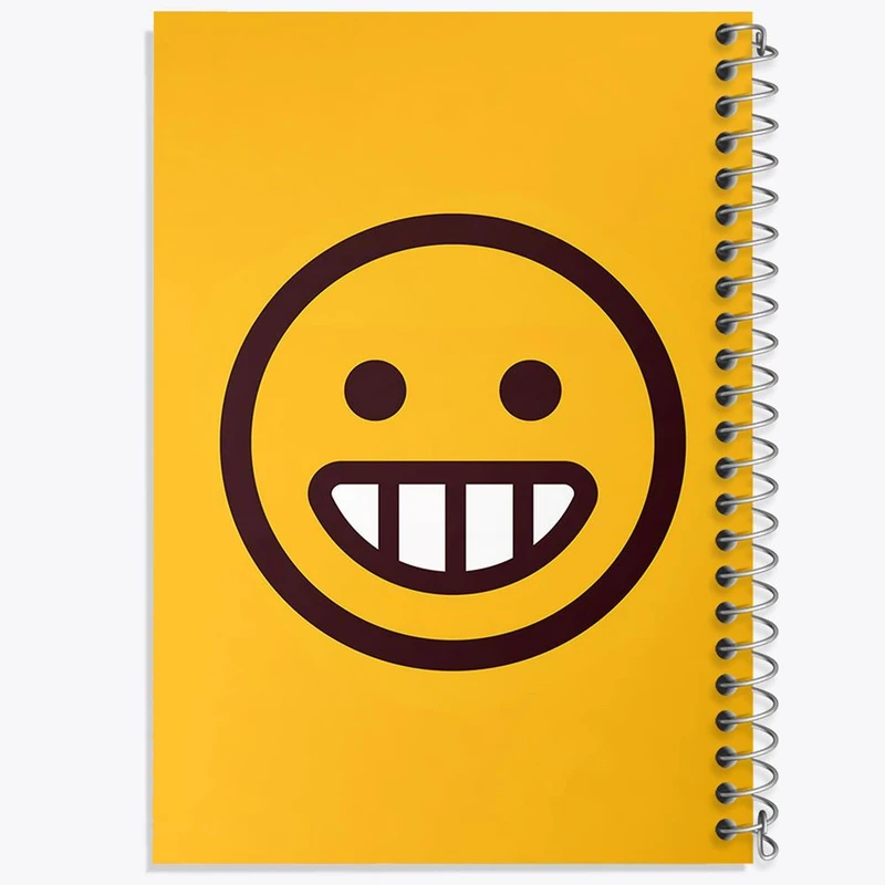 دفتر مشق 50 برگ خندالو مدل ایموجی Emoji کد 3022