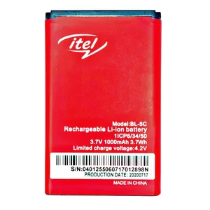 باتری موبایل آی تل مدل BL-5C با ظرفیت 1000 میلی آمپر ساعت مناسب برای موبایل نوکیا 1100