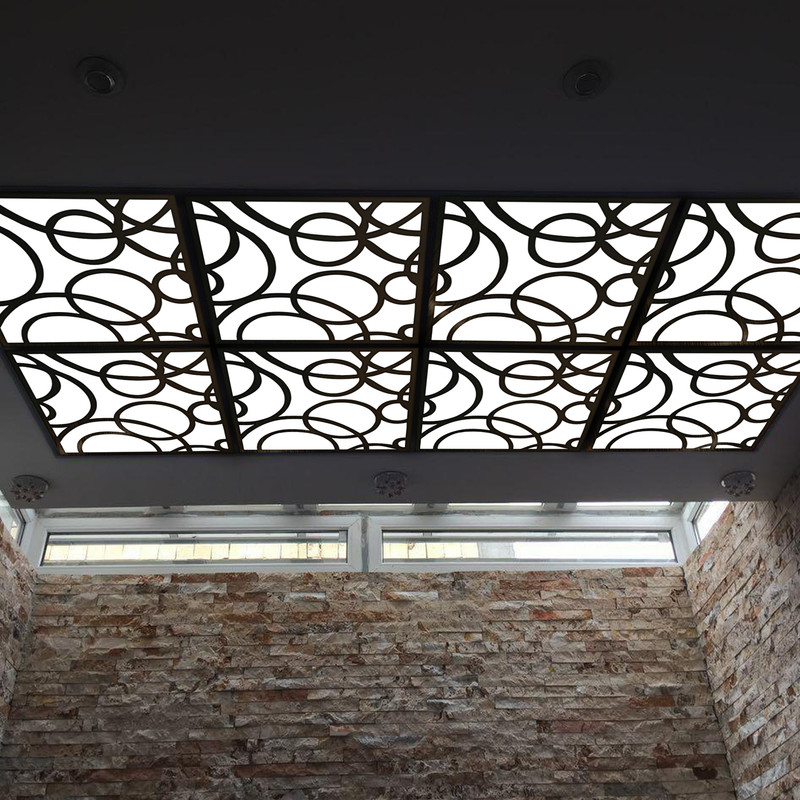 تایل سقفی آسمان مجازی بنی دکو مدل MC39 اندازه 60x60 سانتی متر مجموعه 4 عددی