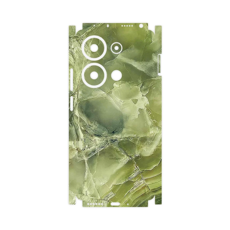 برچسب پوششی ماهوت مدل Green_Crystal_Marble-FullSkin مناسب برای گوشی موبایل شیائومی Poco M6 Pro 4G