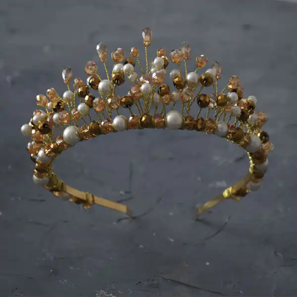 تاج مو زنانه مدل کریستال