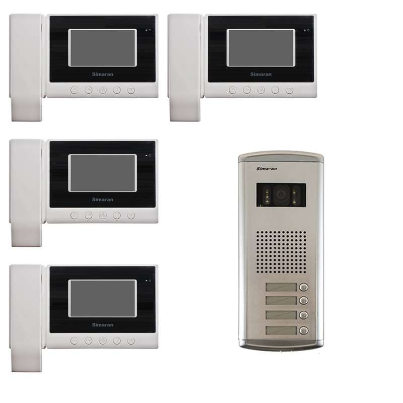 دربازکن تصویری سیماران مدل HS43V4F مجموعه 5 عددی