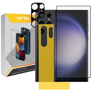 Sprig 3D-FU camera lens protector for Samsung Galaxy S23 Ultra with screen protector and back protector