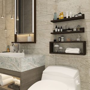 نقد و بررسی شلف دیواری سایا کابینت مدل ضدآب کد S101 بسته 3 عددی توسط خریداران