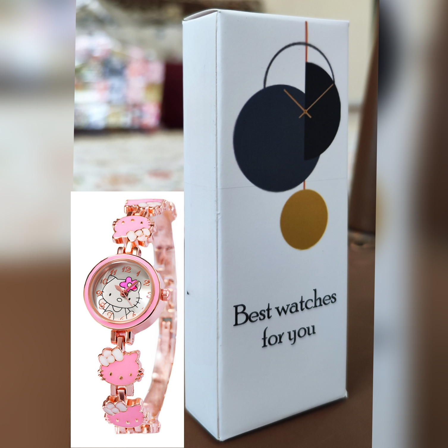 ساعت مچی عقربه ای دخترانه مدل هلو کیتی کد 1 ساعت مچی عقربه ای دخترانه مدل هلو کیتی کد 1