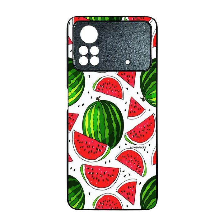 کاور گالری وبفر طرح هندوانه مناسب برای گوشی موبایل شیائومی poco x4 pro