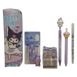 بسته لوازم تحریر مدل خرگوش و کرومی مجموعه 7 عددی