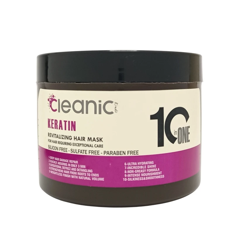 ماسک مو کلینیک کیندی مدل کراتین مناسب برای موی خشک، وزدار، آسیب دیده حجم 500 میلی لیتر