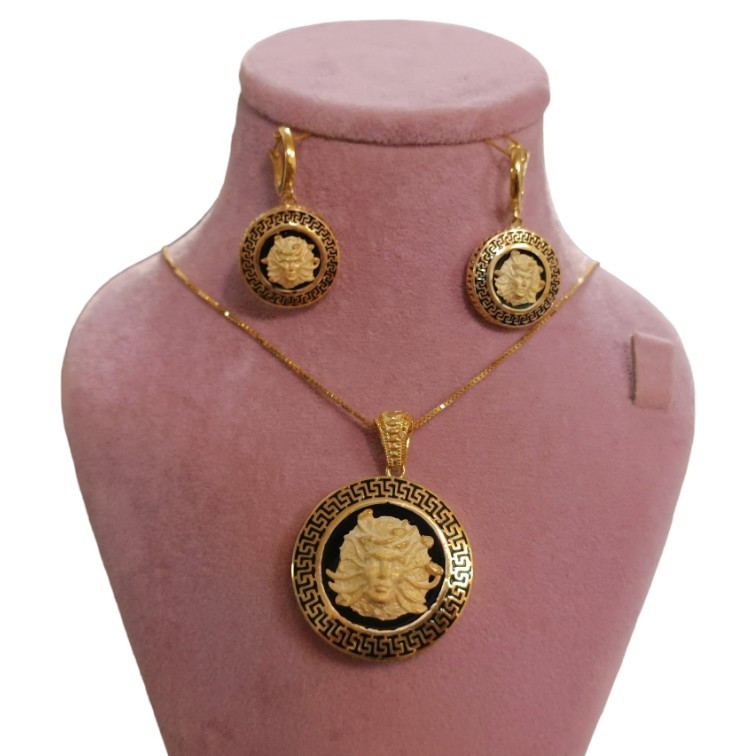 نیم ست نقره زنانه مدل تاج فرشته