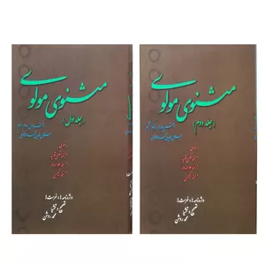 کتاب مثنوی مولوی اثر جلال الدین محمدبن محمد مولوی نشر فردوس 2 جلدی