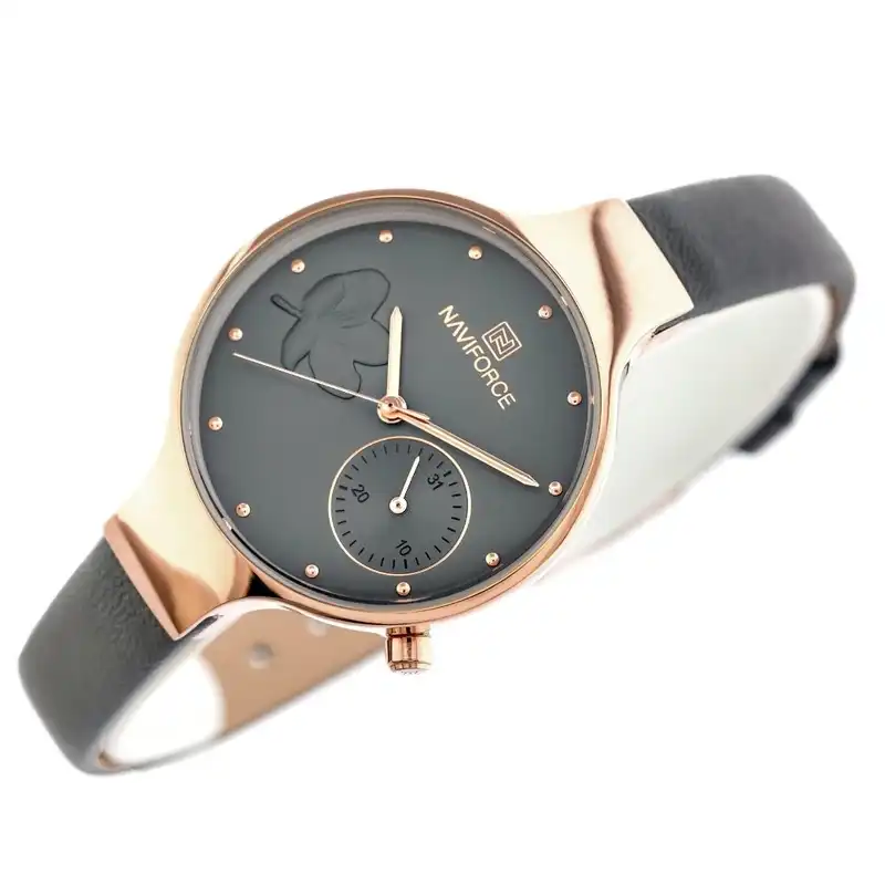 ساعت مچی عقربه ای زنانه نیوی فورس مدل nf5001-rggygy