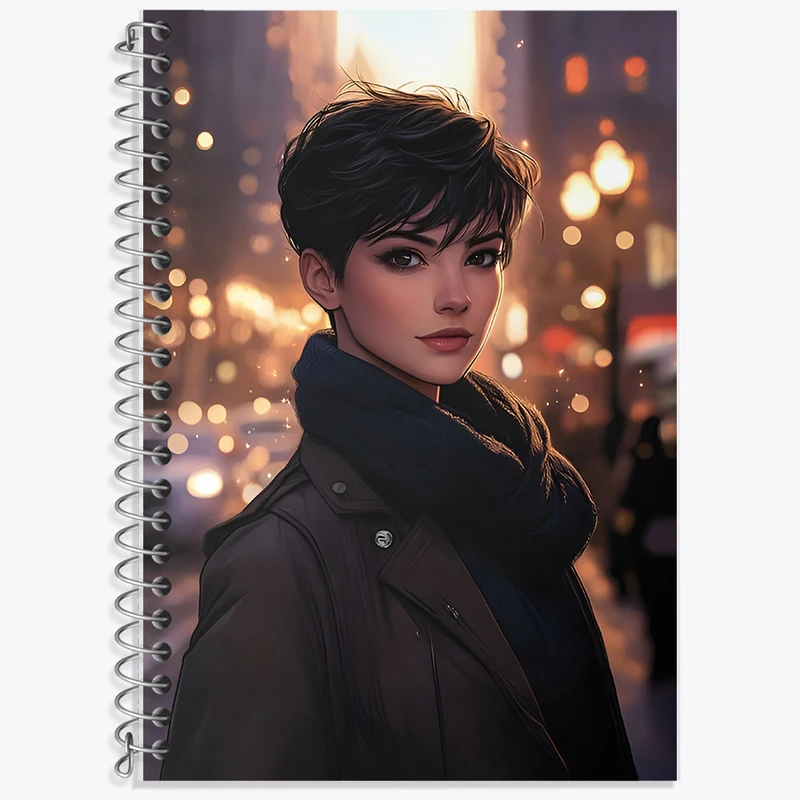 دفتر زبان 50 برگ خندالو مدل دو خط طرح دخترانه کد F6512