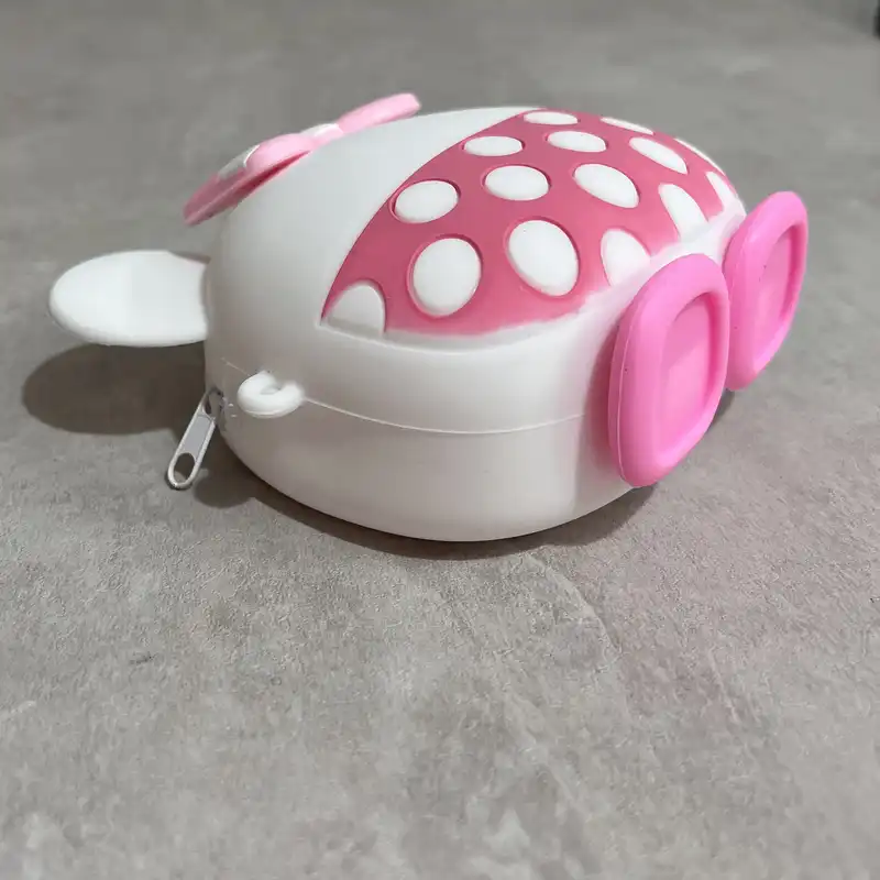 کیف رودوشی بچگانه مدل فانتزی سیلیکونی طرح میکی موس کیوت خال خالی کد 66 m