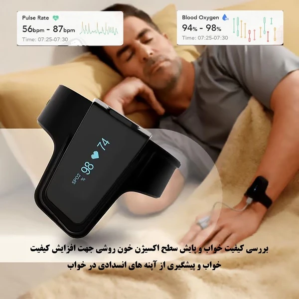 عکس شماره 6 : پالس اکسیمتر ولو مدل checkme o2 max