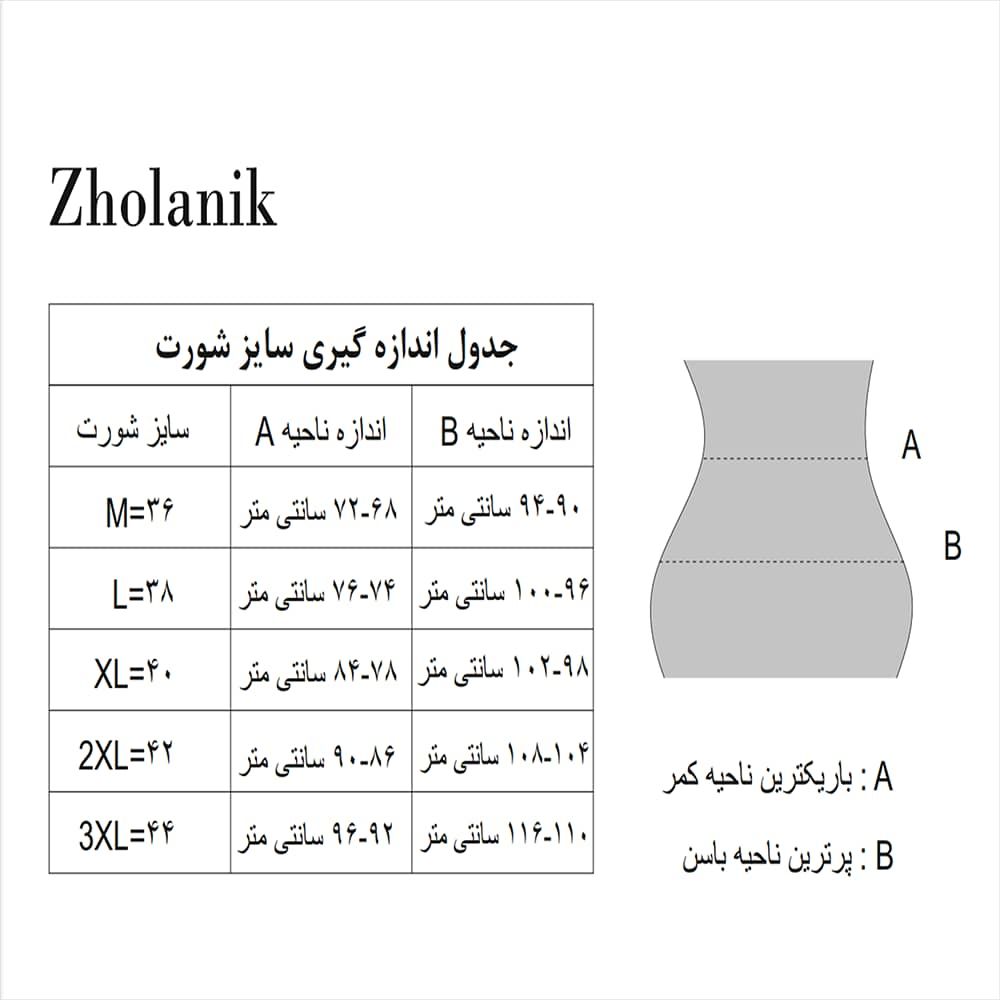 شورت زنانه ژولانیک مدل لامبادا کد BMA بسته 3 عددی -  - 12