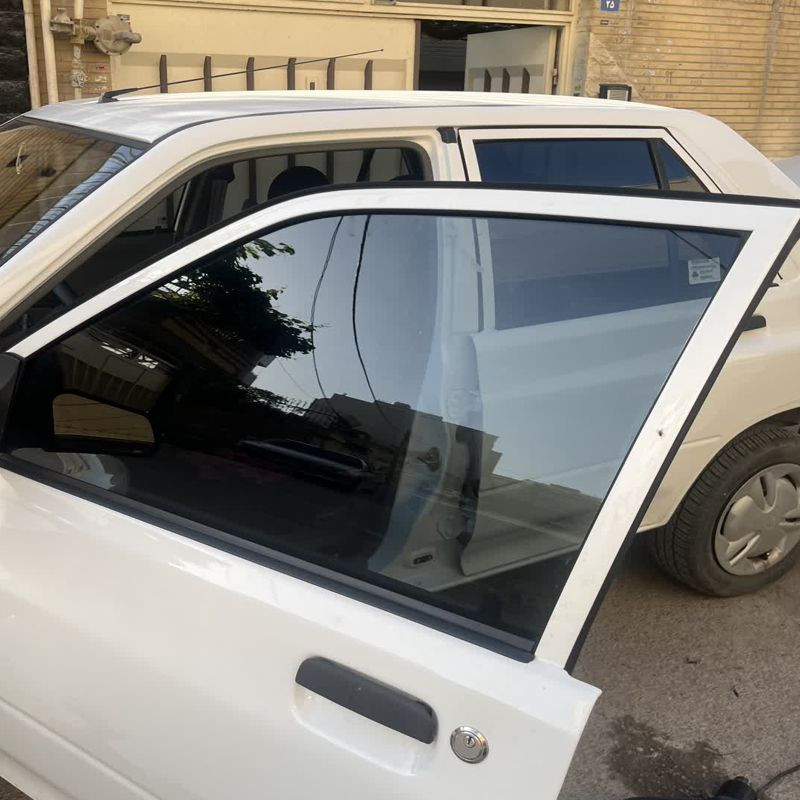 برچسب دودی شیشه خودرو هایلوکس کد Ddi15 مناسب برای کوییک،کوییک آر مجموعه 7 عددی به همراه جا کلیدی