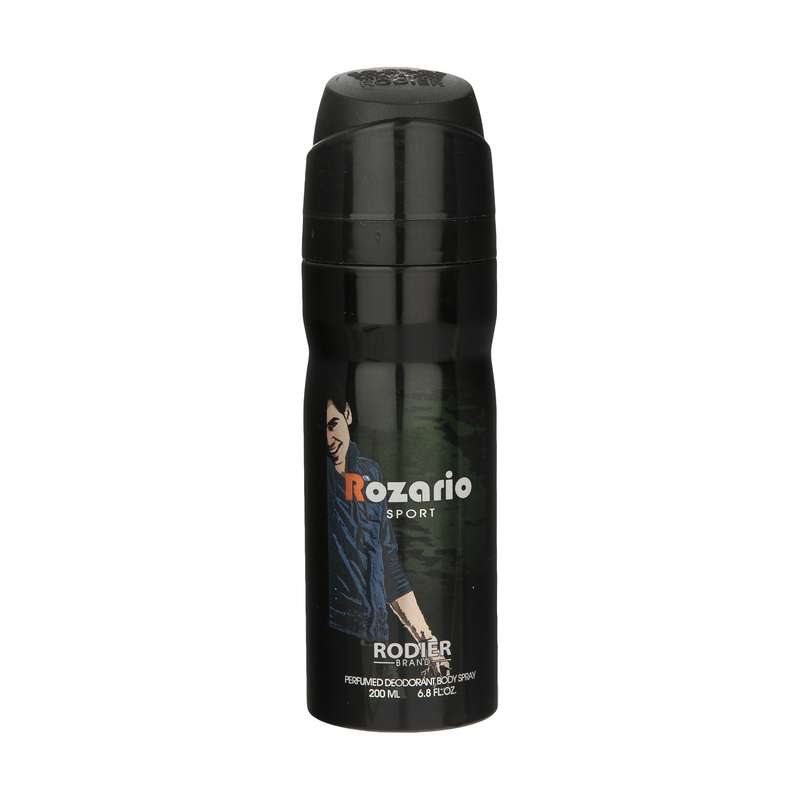 اسپری بدن مردانه رودیر مدل Rozario حجم 200 میلی لیتر