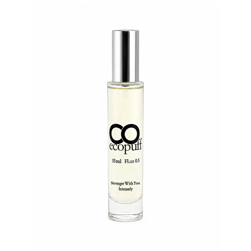 عطر جیبی مردانه اکوپاف مدل استرانگر ویت یو اینتسلی با رایحه گرم و شرقی حجم 15 میلی‌لیتر