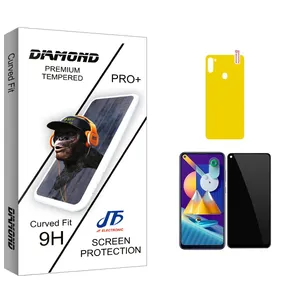 JF Diamond Glass Privacy Screen Protector For Samsung Galaxy M11 With Back Protector