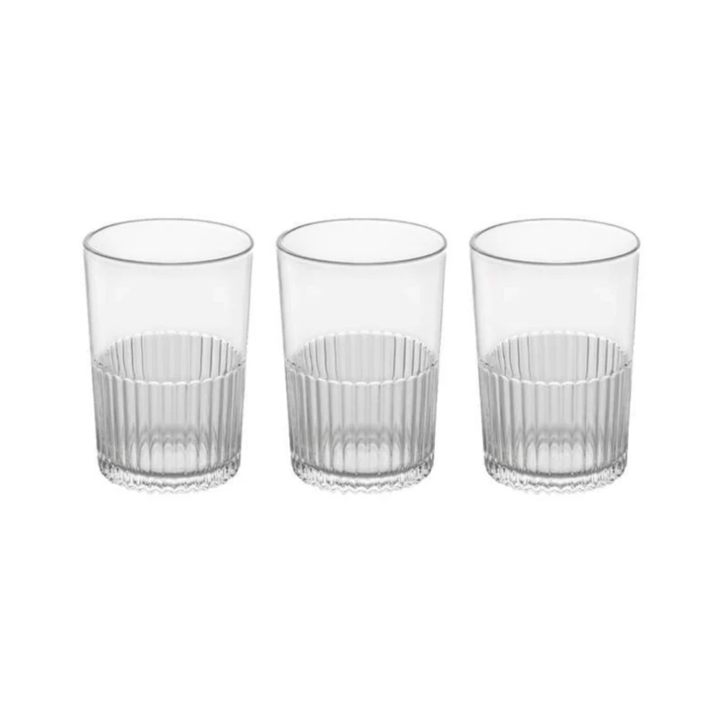 لیوان لیمون مدل شیاردار کد 350ML بسته 3 عددی