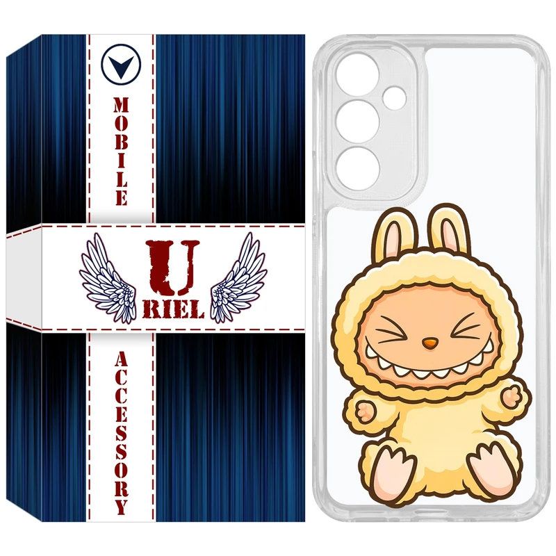 کاور یوریل مدل Clear کد 135 طرح لبوبو Labubu مناسب برای گوشی موبایل سامسونگ Galaxy A54