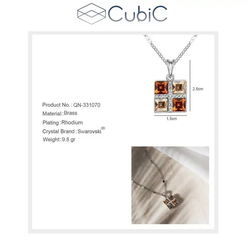 گردنبند زنانه کوبیک مدل QN-331071