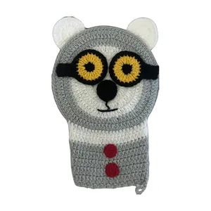 لیف دستکشی مدل بافت طرح خرس قطبی