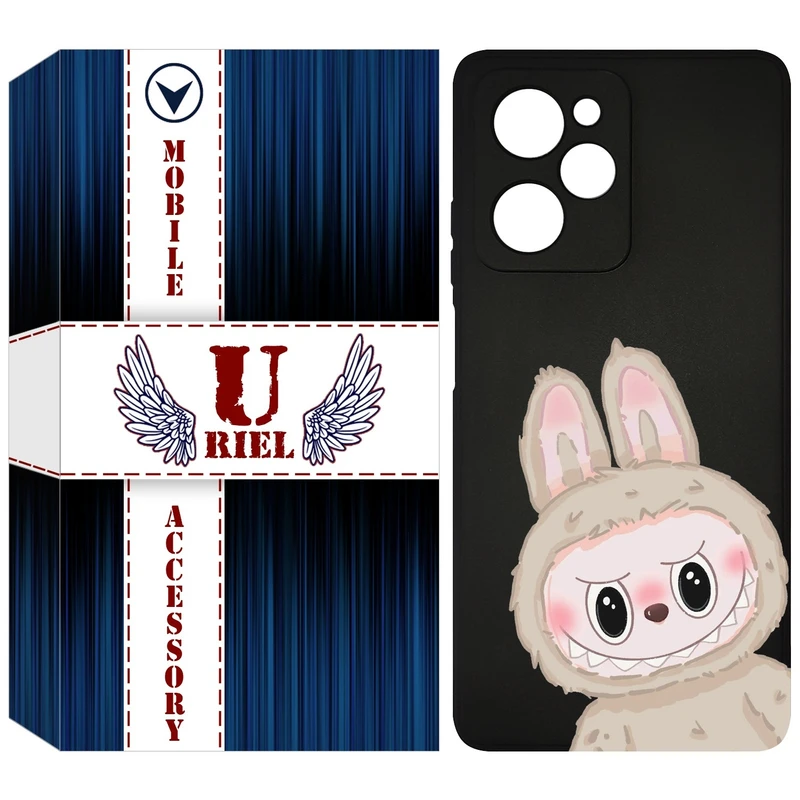 کاور یوریل مدل KSH کد 119 طرح عروسک لبوبو مناسب برای گوشی موبایل شیائومی Poco X5 Pro / Redmi Note 12 Pro 5G