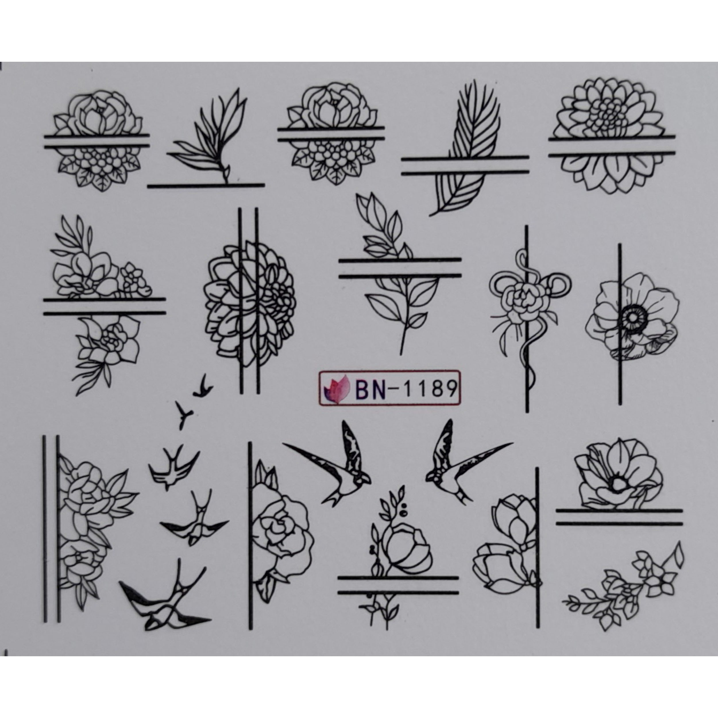 برچسب لنز ناخن کد L90