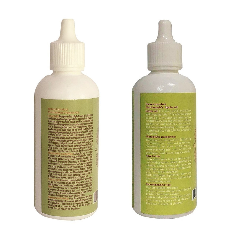 روغن مو مرهم یاب مدل جوجوبا و رازیانه حجم 80 میلی لیتر مجموعه 2 عددی