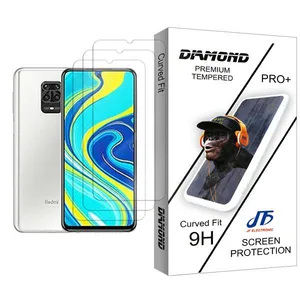 JF Diamond Glass MIX003 Screen Protector For Xiaomi Redmi Note 9 Pro (India) Pack Of 3