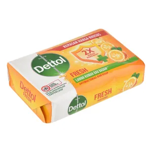 صابون شستشو صورت و بدن دتول مدل FRESH مناسب برای انواع پوست وزن 100 گرم