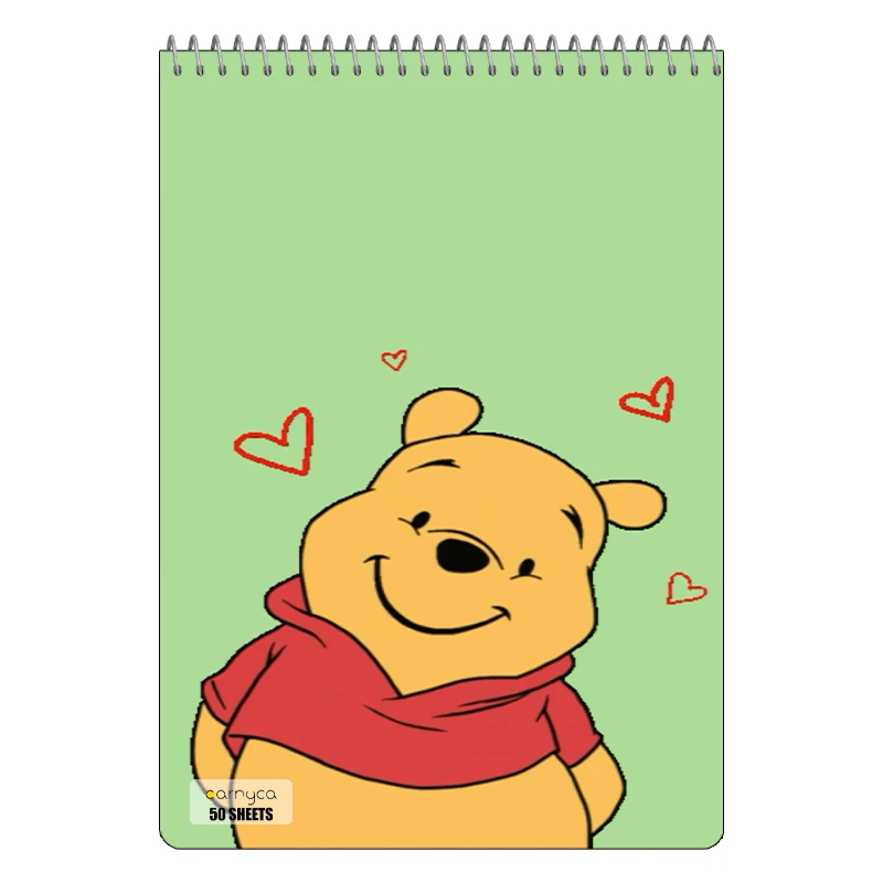 دفتر نقاشی 50 برگ سیمی کارنیکا طرح وینی خرسه Winnie the Pooh کد 65385