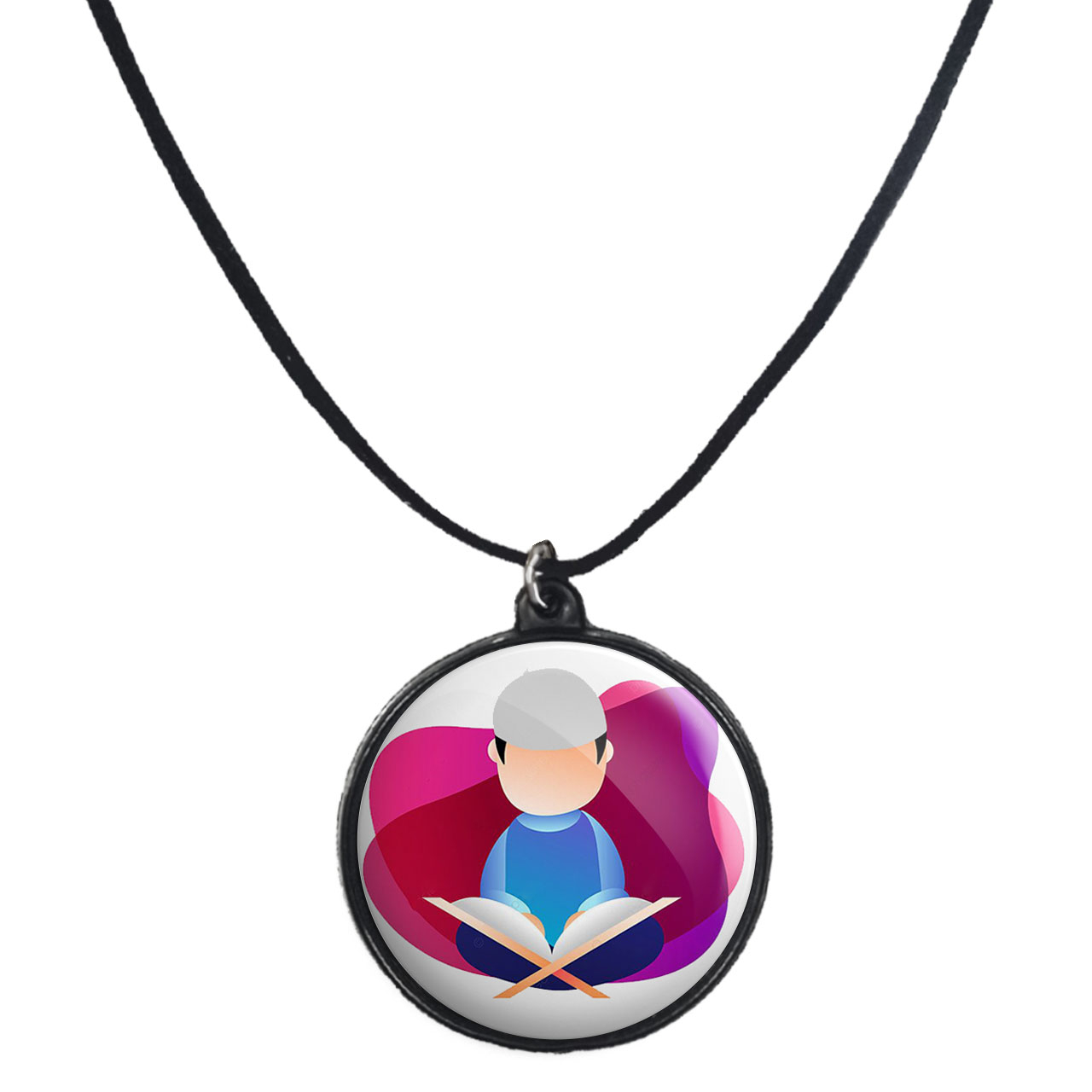 گردنبند پرمانه طرح جشن تکلیف کد pmb.25808 مدل دو طرفه