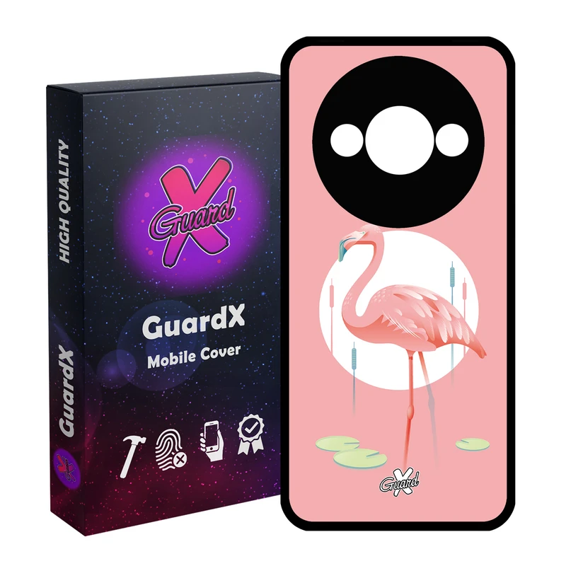 کاور گارد ایکس طرح Flamingo مدل Glass10084 مناسب برای گوشی موبایل شیائومی Redmi A3 4G/ A3X 4G/ Poco C61