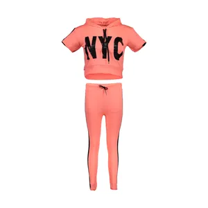 ست نیم تنه و شلوار ورزشی زنانه مدل NYC-GB
