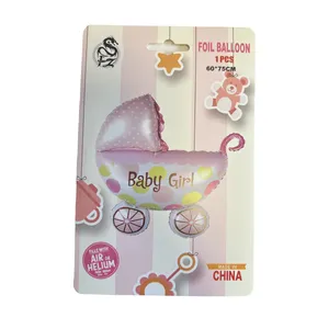 بادکنک فویلی اف زد مدل کالسکه دخترانه کد 7188