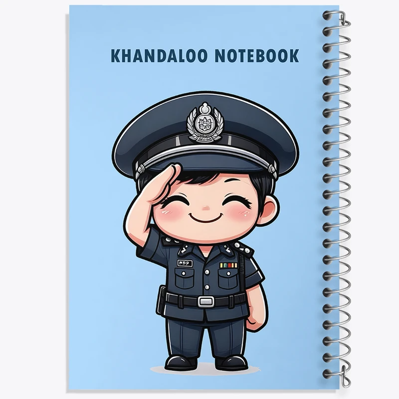 دفتر نقاشی 50 برگ خندالو طرح پلیس کیوت کد N5922