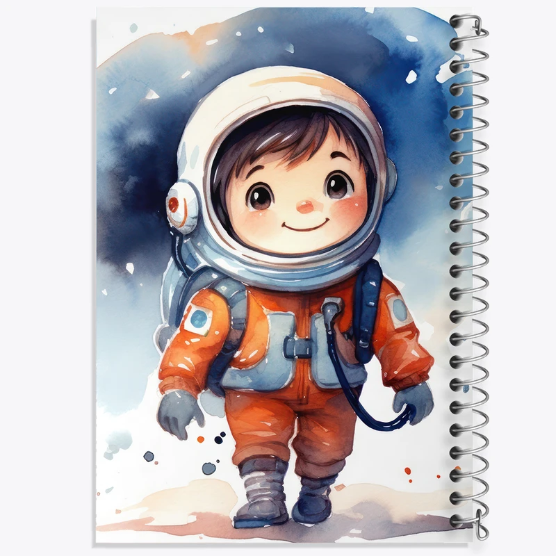 دفتر نقاشی 50 برگ خندالو طرح فضانورد بامزه کد N2219