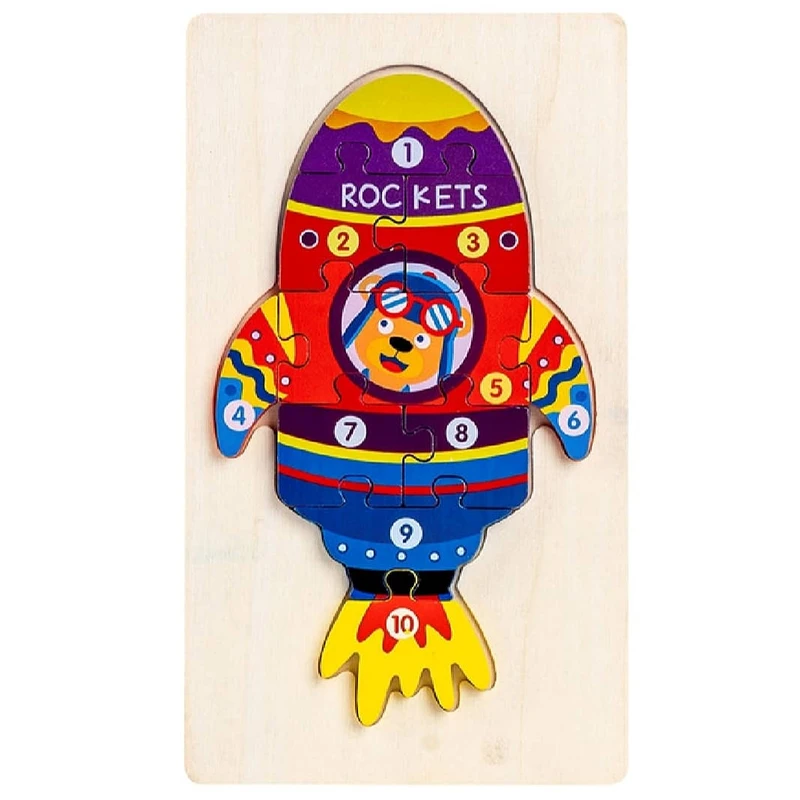 بازی آموزشی مدل چوبی طرح سفینه فضایی 