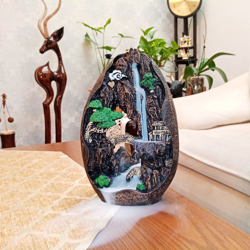 جای عود مدل آبشاری طرح صخره سه بعدی کد 17