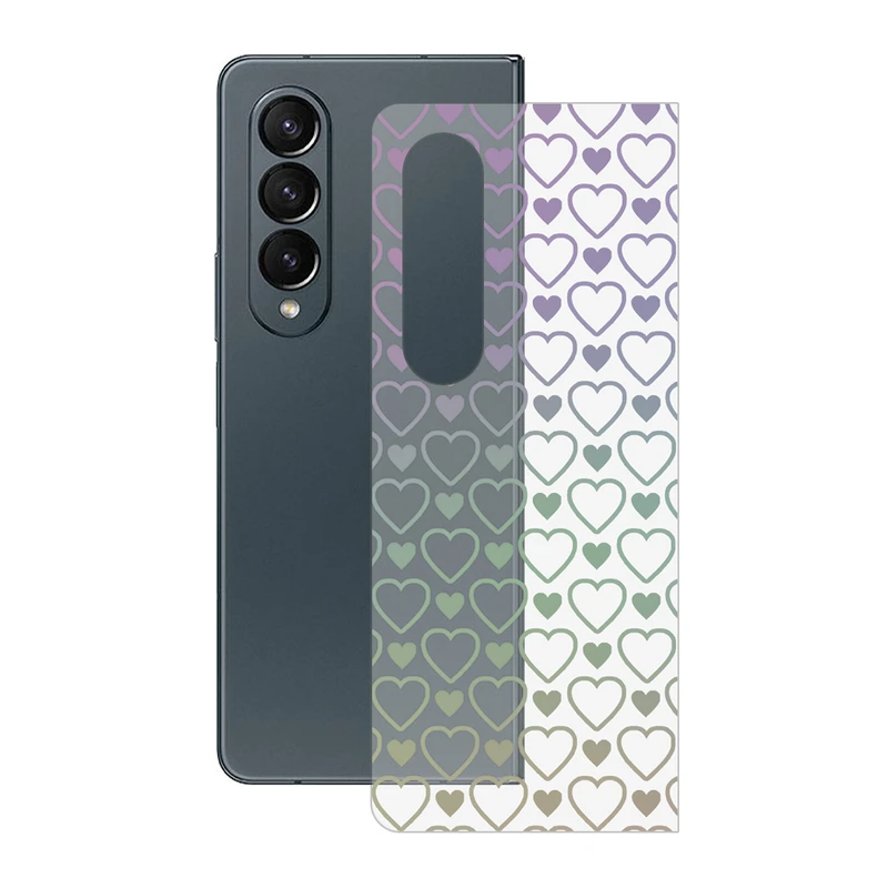 برچسب پوششی ریمکس مدل Clea طرح قلب مناسب برای گوشی موبایل سامسونگ  Galaxy Z Fold4
