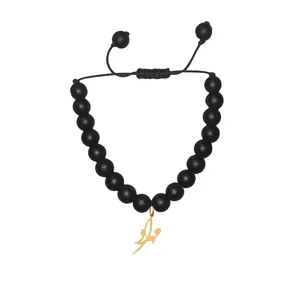 دستبند مهره ای زنانه هایکا مدل اسم مهراد کد bd.h 255