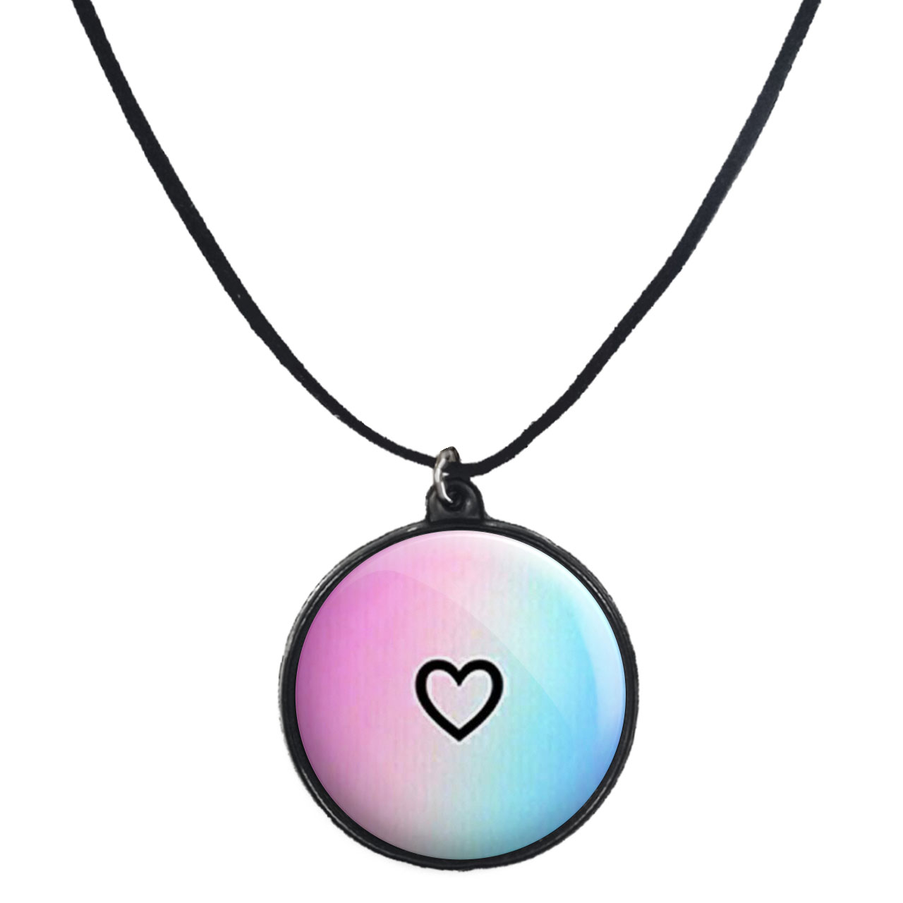 گردنبند پرمانه طرح عاشقانه کد pmb.8131 مدل دو طرفه