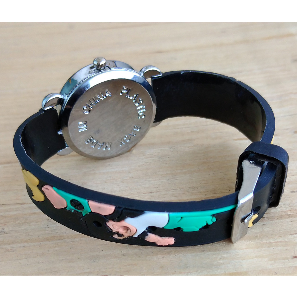 ساعت  مچی عقربه ای پسرانه مدل بندسیلیکونی بن تن کد BLK