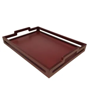 سینی مدل چوبی مستطیل شیاردار
