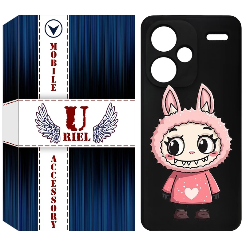 کاور یوریل قاب مدل KSH کد 139 طرح عروسک لبوبو مناسب برای گوشی موبایل شیائومی Redmi Note 13 Pro Plus